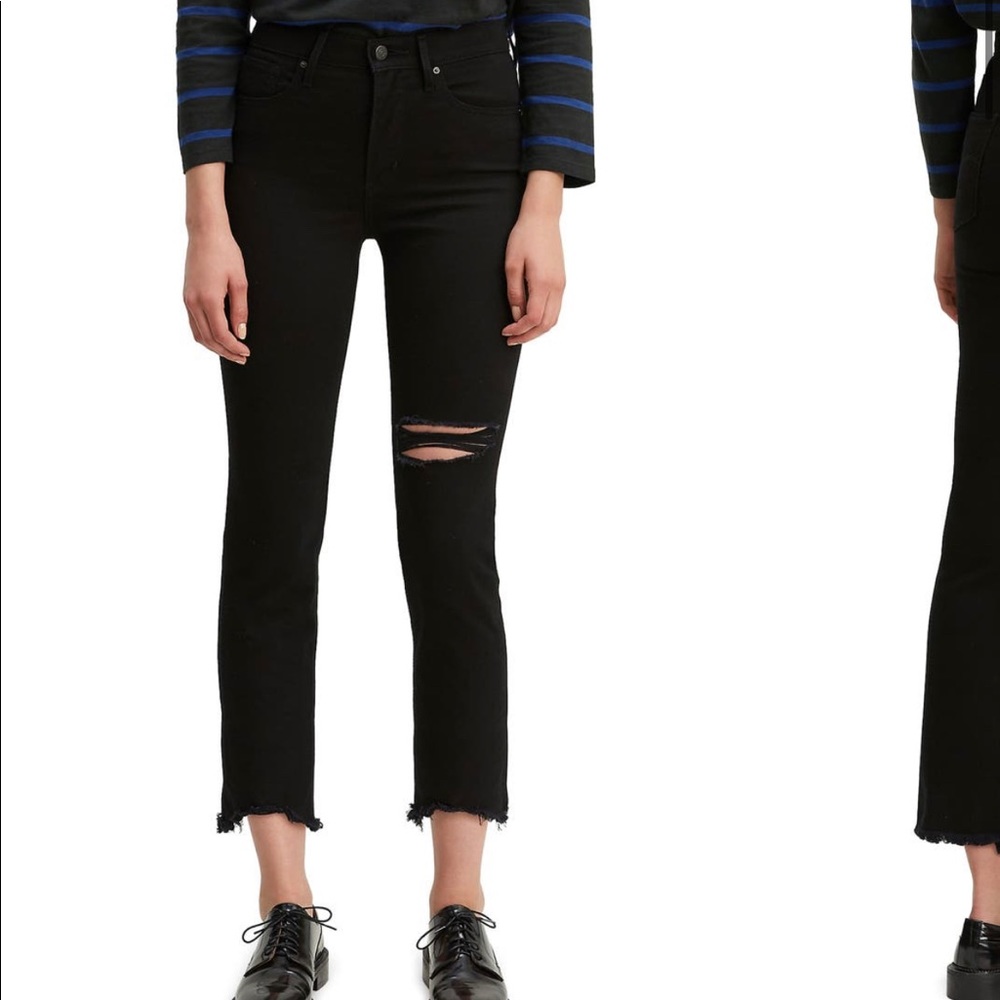 NWT Levi’s 724 high rise straight crop